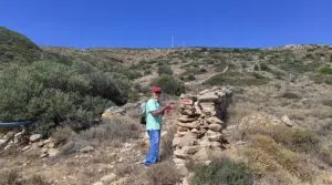 route marking: hagia theodoti beach