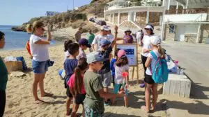 beach cleanup at mylopotas beach