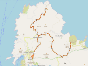 Ios island private tour with e-van to Homer;s tomb, Diaseli cheesery and Palaiokastro by Ios Paths