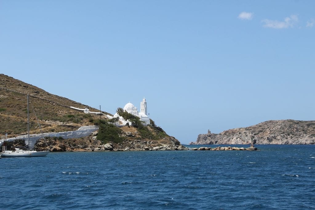 Hagia Irini church at the port of Ios