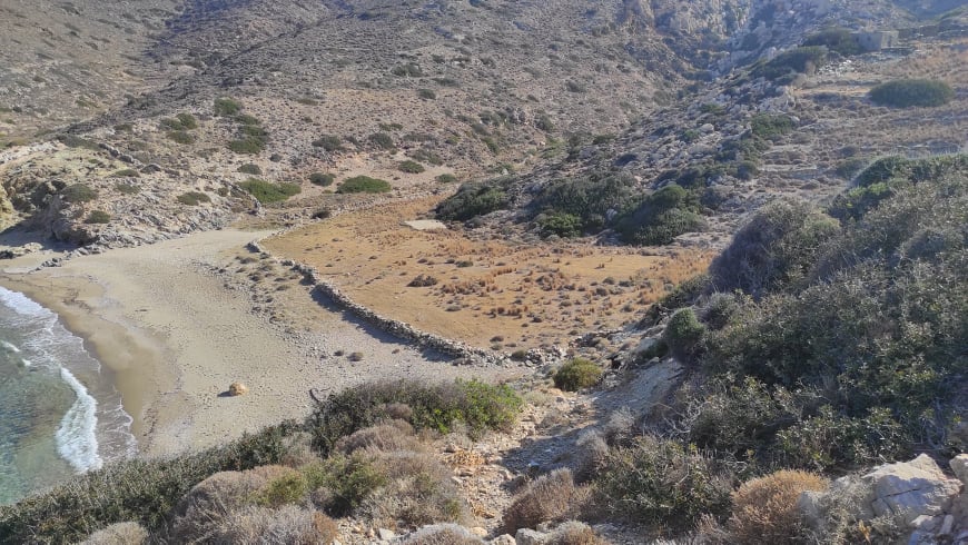 route marking: loretzena - diamoudia beach