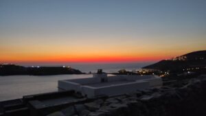 hiking and sunset at the lighthouse