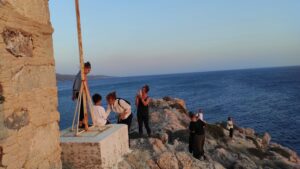 hiking and sunset at the lighthouse