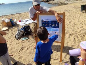 beach cleanup at mylopotas beach