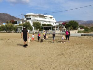 beach cleanup at gialos beach