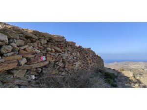 Signage placing, route to hagios prokopios