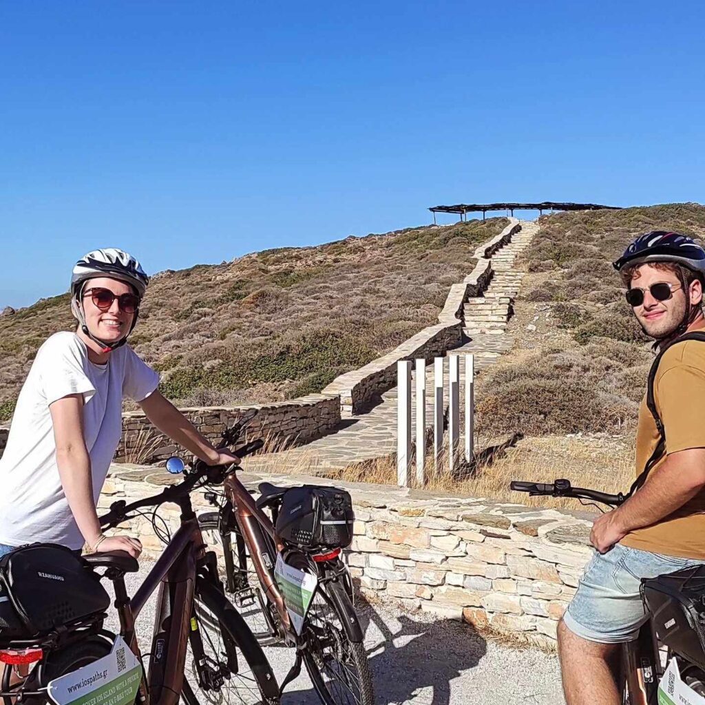 discover ios island with private tour with ebike tour to homers tomb