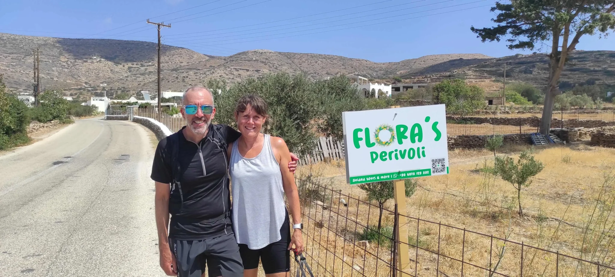 George and Flora's cultivated gardens in Ios
